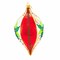 Huras Family 7.25 In Canterbury Cheer Poinsettias Christmas Tree Ornament , Christmas Decor Classic Merry & Bright Reflector Lemon Drop